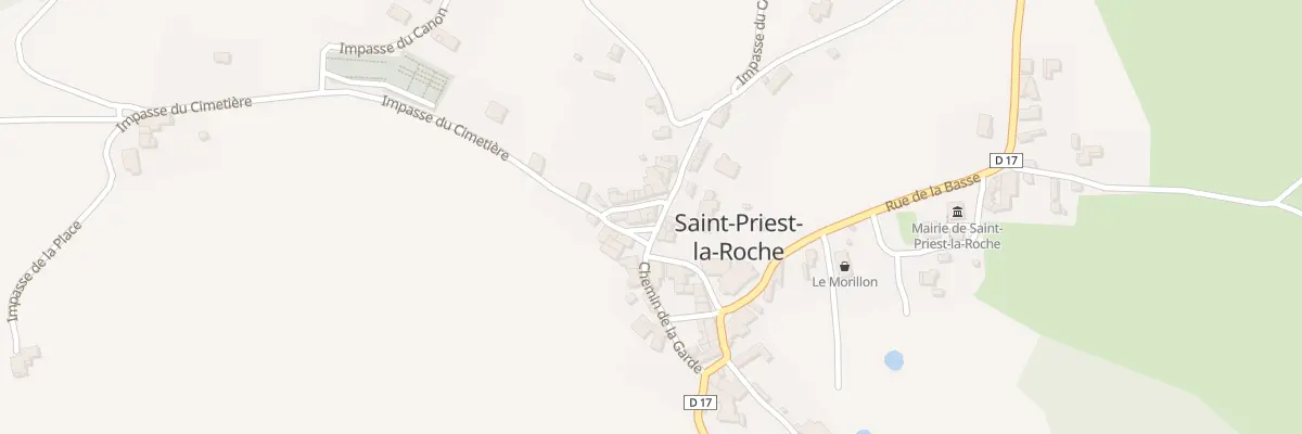 Plan du 2 Pl de Verdun à Saint-Priest-la-Roche