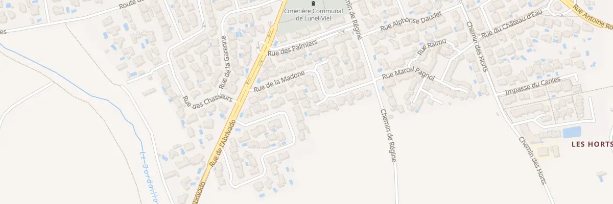 Plan du 206 Rue de la Madone à Lunel-Viel