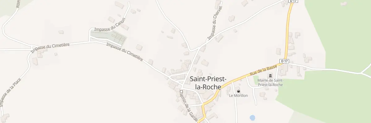 Plan du 338 Rte du Bourg à Saint-Priest-la-Roche