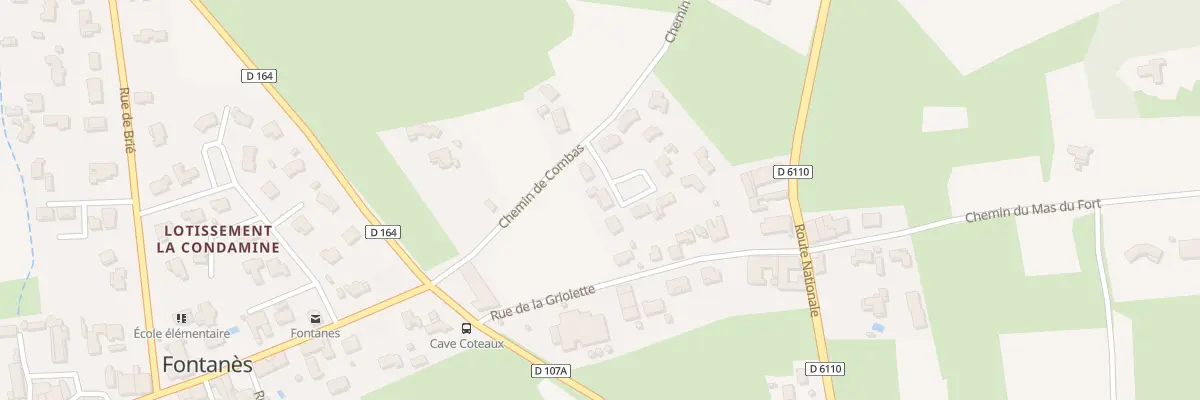 Plan du 1 Sq de la Griolette à Fontanès