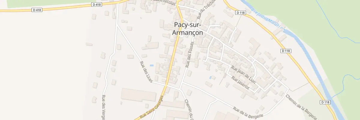 Plan du 5 Rue St Georges à Pacy-sur-Armançon