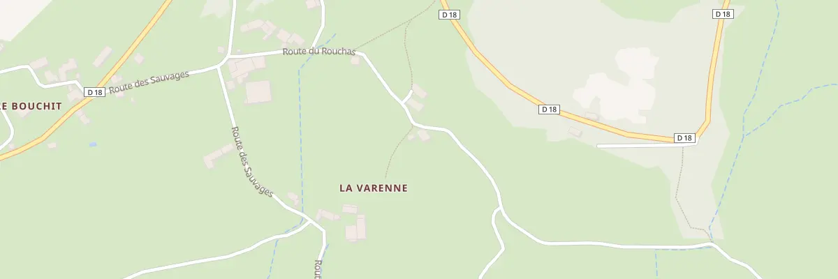 Plan du 5154 La Varenne à Queyrières