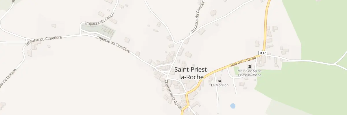 Plan du 350 Rte du Bourg à Saint-Priest-la-Roche
