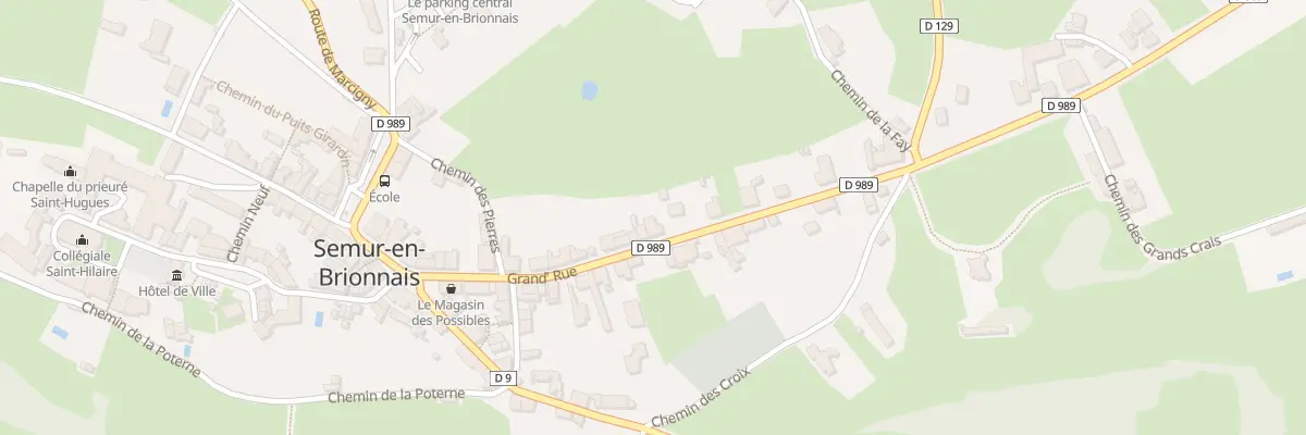 Plan du 341 Gr La Grand’Rue à Semur-en-Brionnais