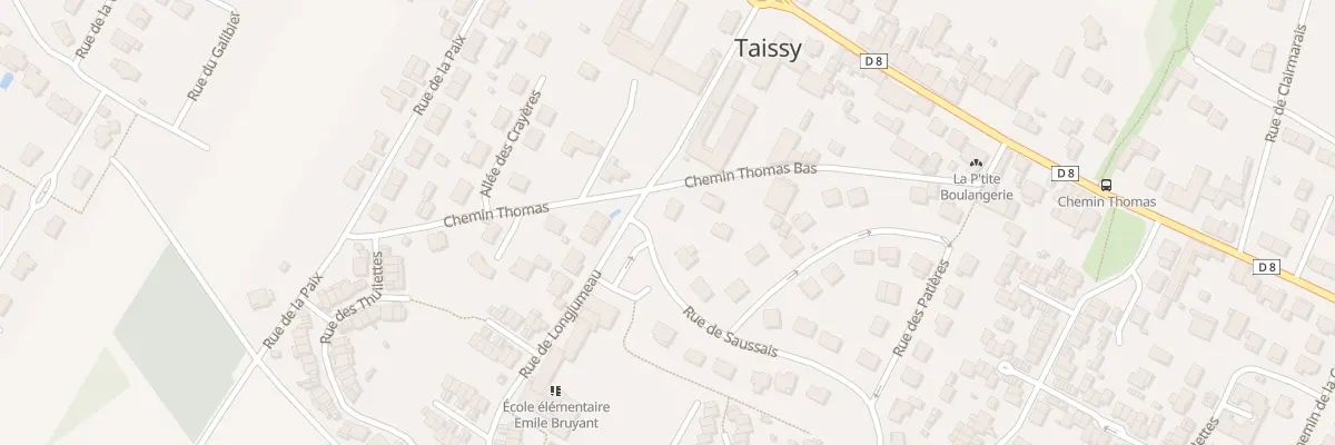 Plan du 3 Rue de Longjumeau à Taissy