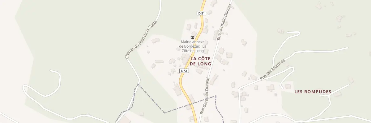 Plan du 125 Rte de Villefort à Bordezac