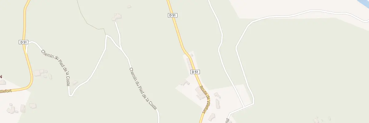 Plan du 5081 Pied de la Coste à Bordezac