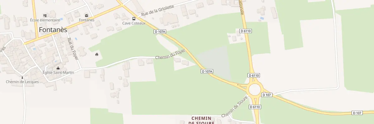 Plan du 5262 Che du Foyer à Fontanès