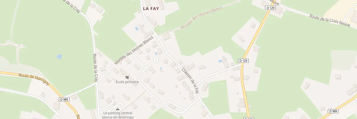 Plan du 304 Che de la Fay à Semur-en-Brionnais