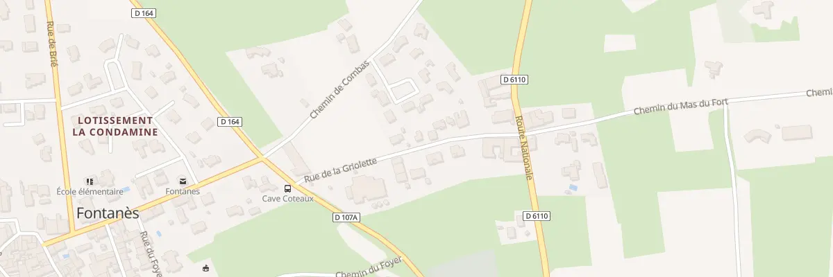 Plan du 5021 Rue de la Griolette à Fontanès