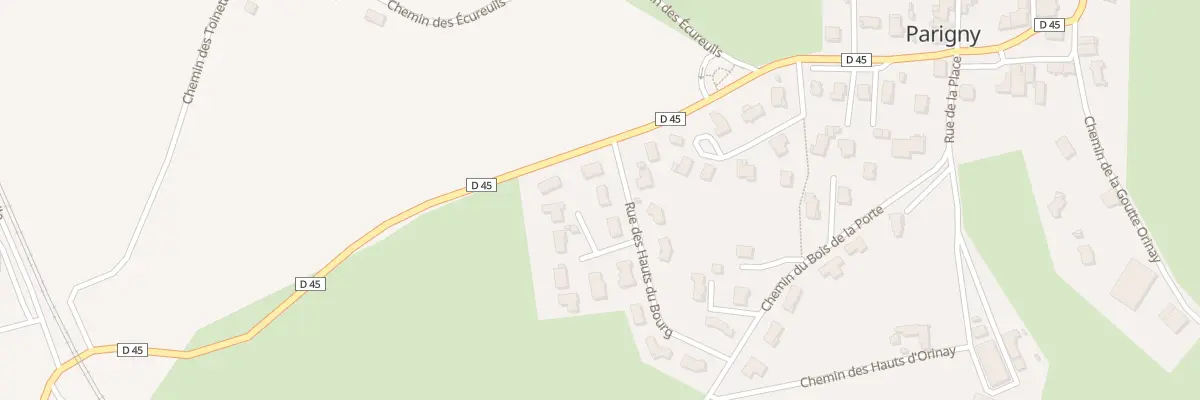 Plan du 30 Rue des Hauts du Bourg à Parigny