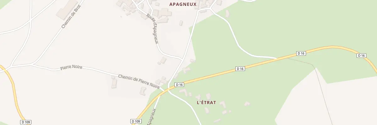 Plan du 86 Rte d’Apagneux à Chenereilles