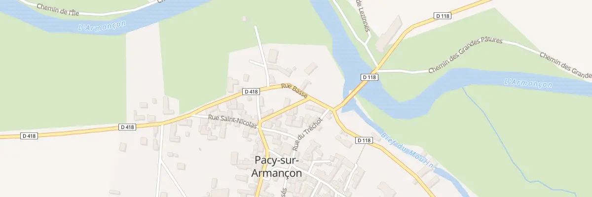 Plan du 2 Gr Grande Rue à Pacy-sur-Armançon