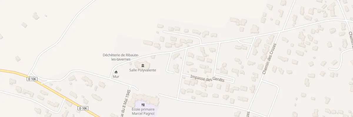 Plan du 2 Rue des Genets à Ribaute-les-Tavernes