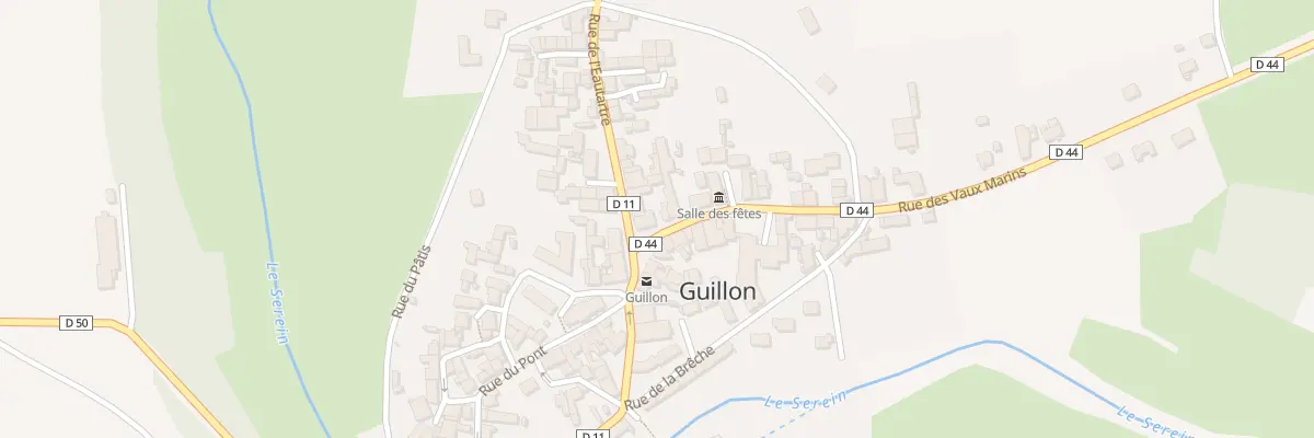 Plan du 1 Rue des Vaux Marins à Guillon-Terre-Plaine