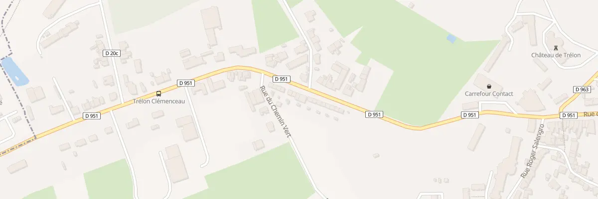 Plan du 21 Rue Georges Clémenceau à Trélon