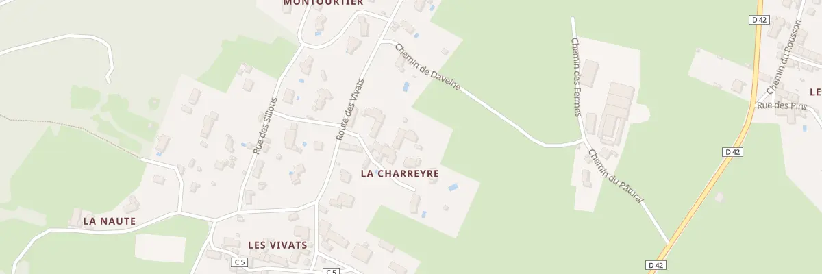 Plan du 77 Imp des Pièces à Beauzac