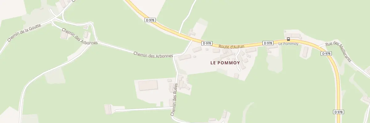 Plan du 3 Che des Ruees à Roussillon-en-Morvan