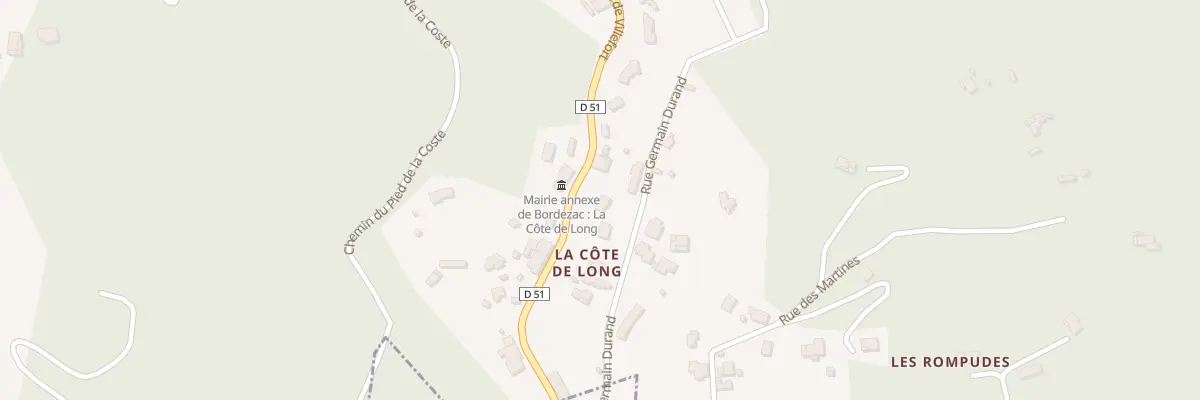 Plan du 5101A La Cote de Long à Bordezac