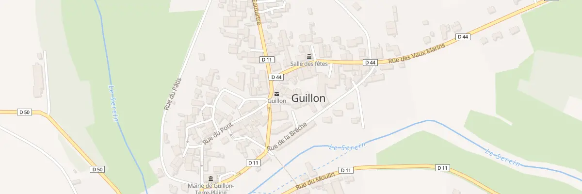 Plan du 2 Rue des Vaux Marins à Guillon-Terre-Plaine