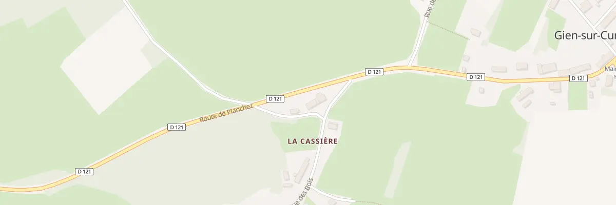 Plan du 63A La Cassiere à Gien-sur-Cure