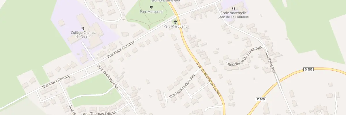 Plan du 264 Rue du Maréchal Leclerc à Jeumont