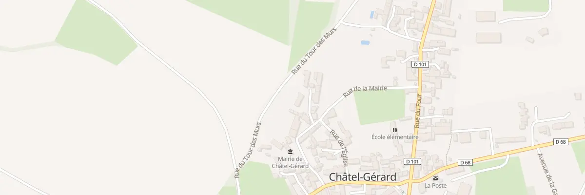 Plan du 1 Imp des Carrons à Châtel-Gérard