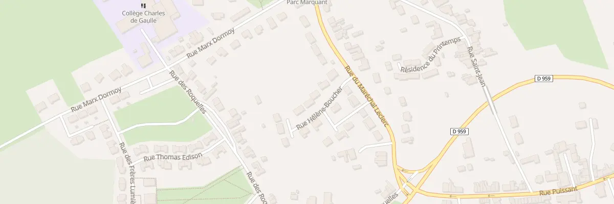 Plan du 81 Rue Hélène Boucher à Jeumont