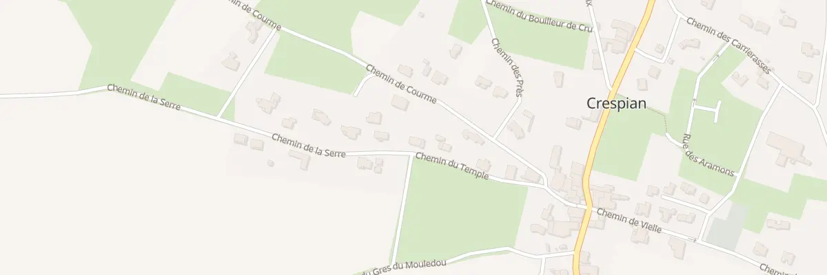 Plan du 5202 Che du Temple à Crespian