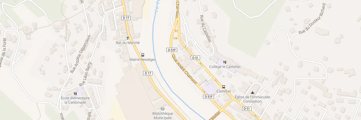 Plan du 477 Quai Andre Chamson à Bessèges