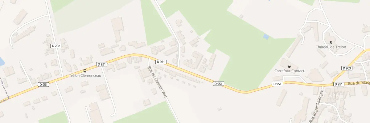 Plan du 28 Rue Georges Clémenceau à Trélon