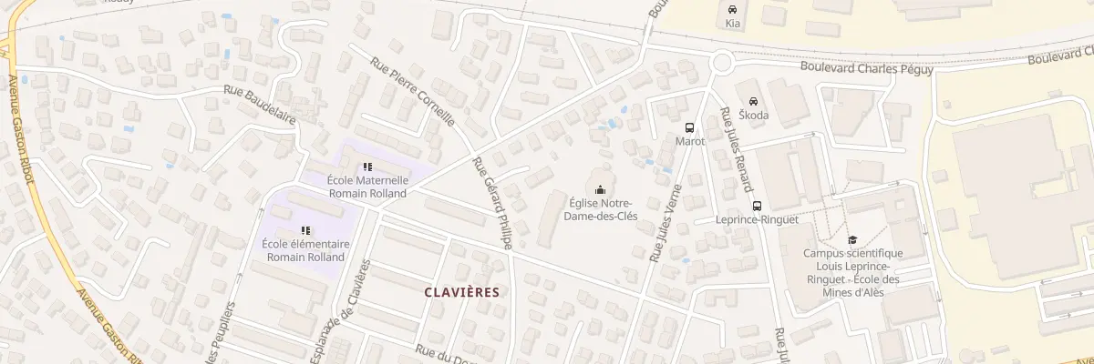 Plan du 6 Imp Gerard Philippe à Alès