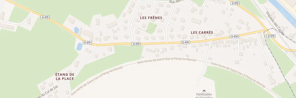 Plan du 47 Rue les Carres à Vitry-en-Charollais