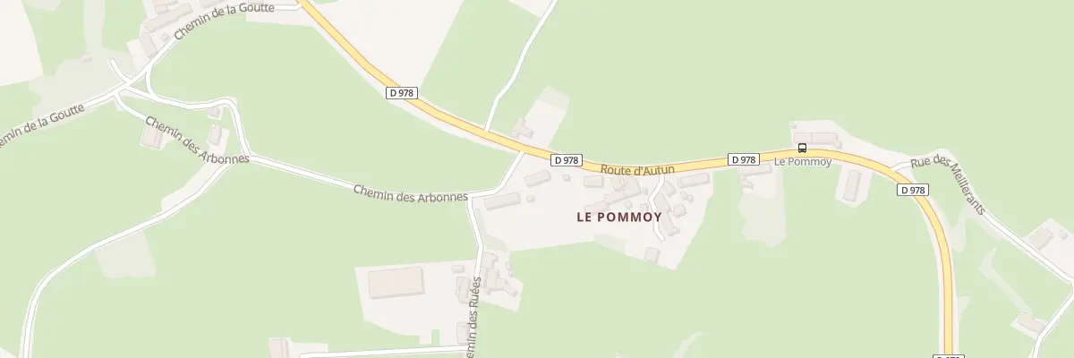 Plan du 1 Che des Ruees à Roussillon-en-Morvan