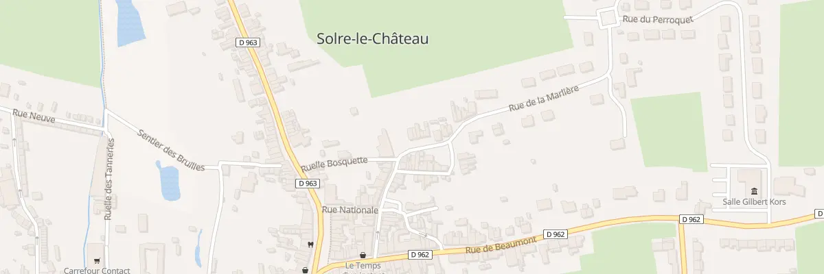 Plan du 20 Rue de la Marliere à Solre-le-Château