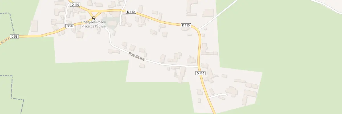 Plan du 7 Rue Basse à Chéry-lès-Rozoy