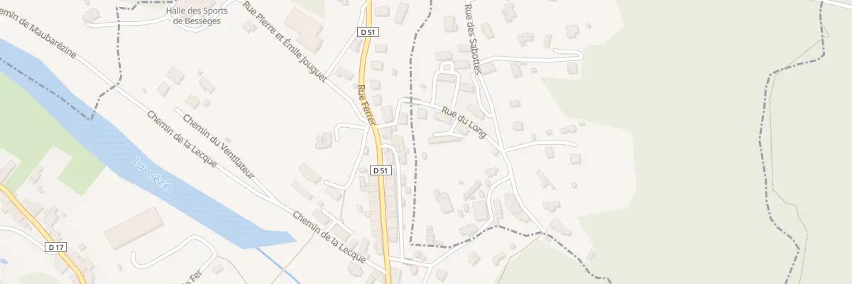 Plan du 5172 Les Sabottes à Bordezac