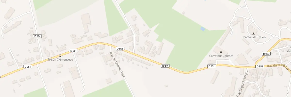 Plan du 24 Rue Georges Clémenceau à Trélon