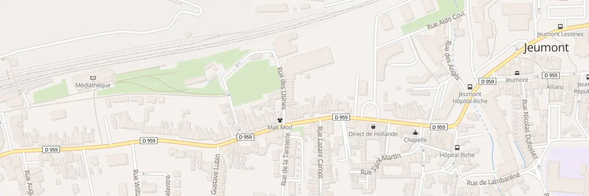 Plan du 35 Rue des Usines à Jeumont