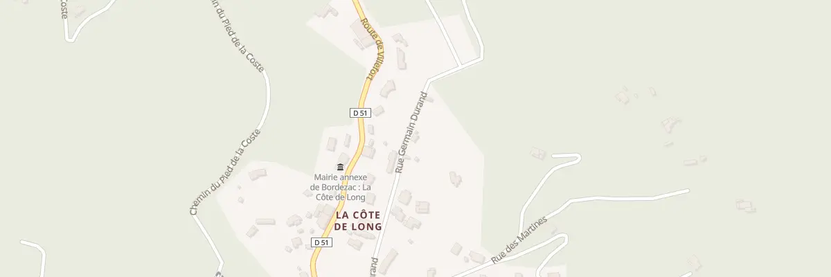 Plan du 5103 La Cote de Long à Bordezac