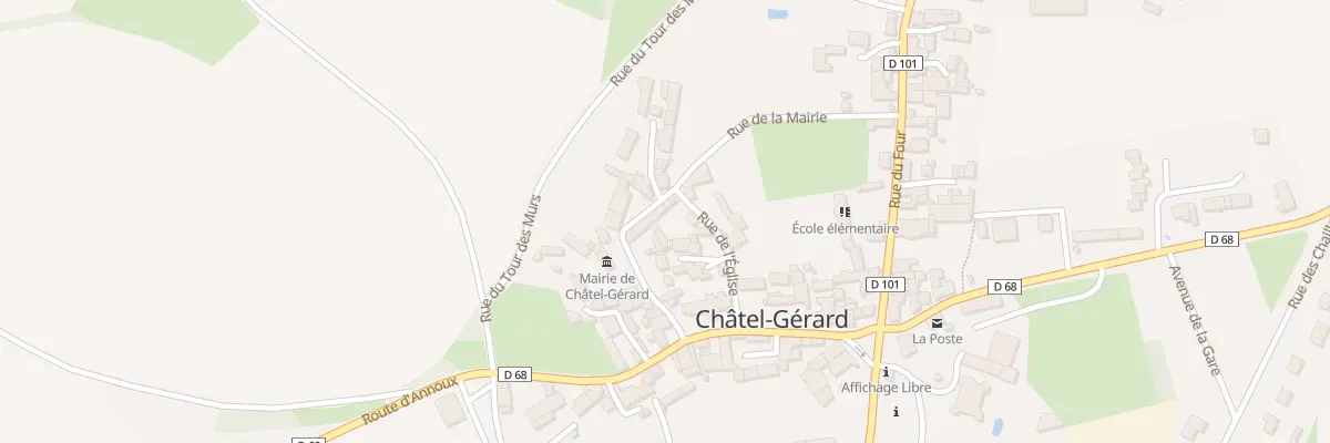 Plan du 8 Rue de la Mairie à Châtel-Gérard