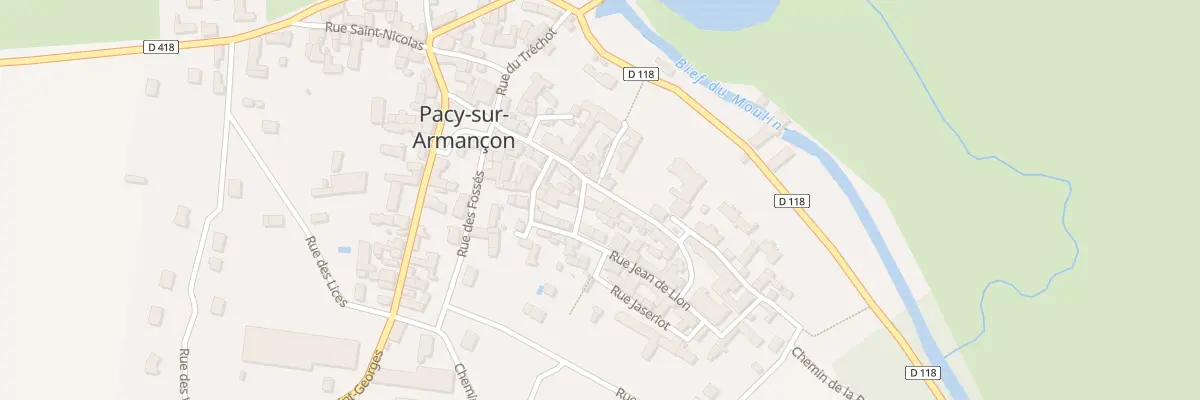 Plan du 20 Gr Grande Rue à Pacy-sur-Armançon