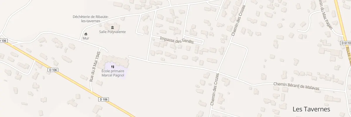 Plan du 275 Che Bérard de Malavas à Ribaute-les-Tavernes