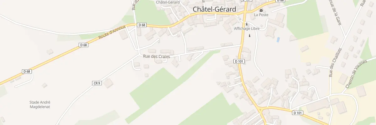 Plan du 3 Rue des Craies à Châtel-Gérard
