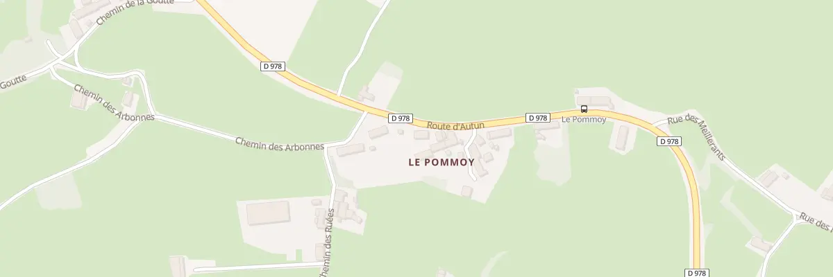 Plan du 4 Rte d’Autun à Roussillon-en-Morvan