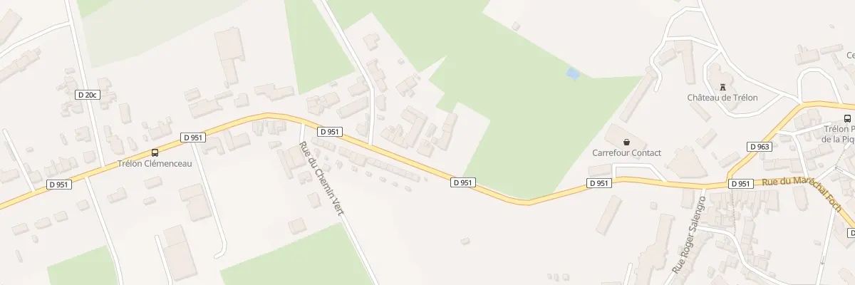 Plan du 20 Rue Georges Clémenceau à Trélon