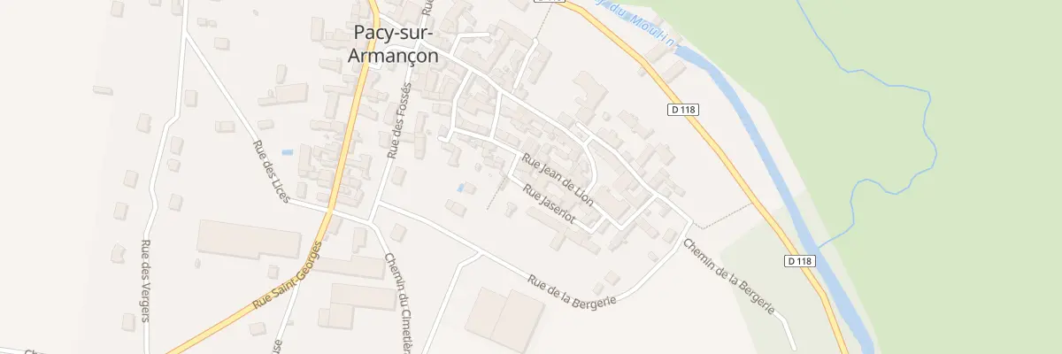 Plan du 14 Rue Jean de Lion à Pacy-sur-Armançon