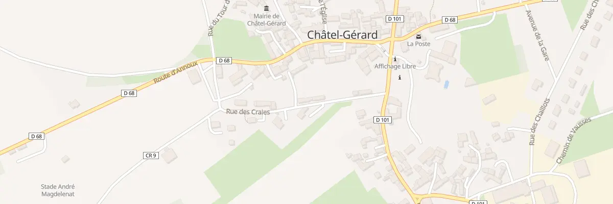 Plan du 6 Rue des Craies à Châtel-Gérard