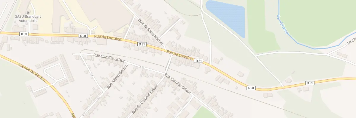 Plan du 74B Rue de Lorraine à Hirson