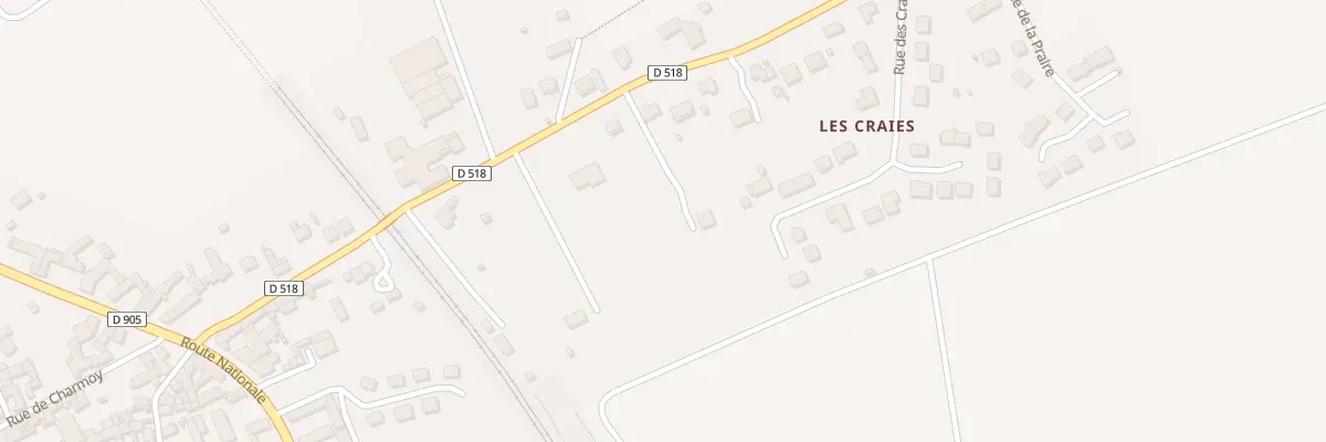 Plan du 12 Av de la Gare à Lézinnes